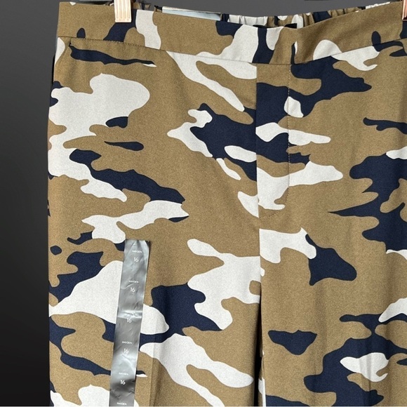 BANANA Republic (16) camo Hayden pant.Pull-on, elastic back waist, split hem NWT - Picture 2 of 12